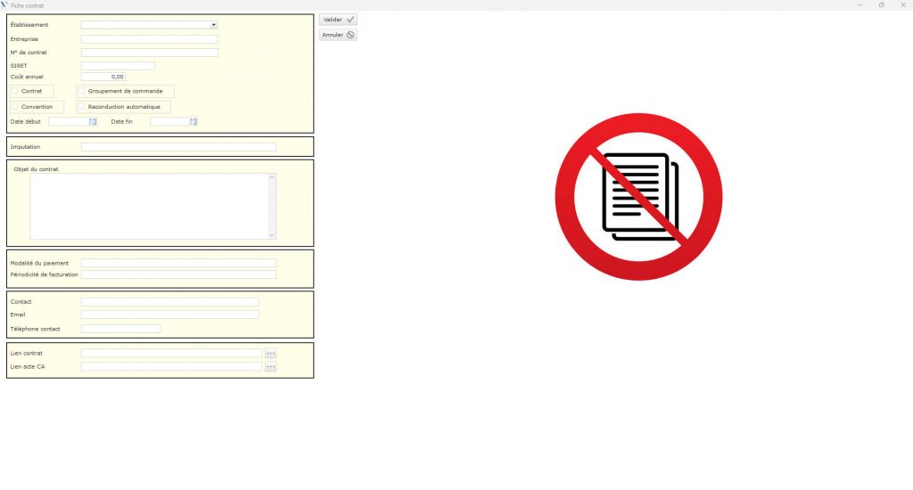 Scolar contrats saisir un contrat